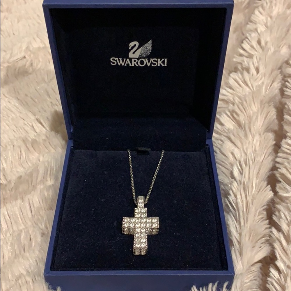 Swarovski Cross Mini Pendant Necklace